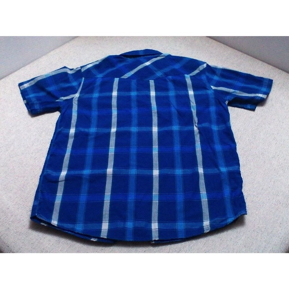 Route 66 Freedom Graphic Design Button Down Collar Top Blue/White Sze XL (14-16) - Picture 6 of 12